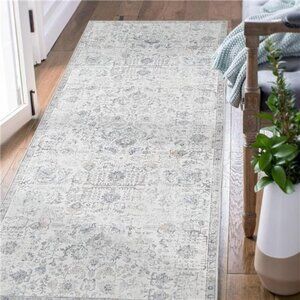 Runner Rug 2x6 Washable Rug Area Rug Vintage Hallway Indoor Floor Mat Thin Rug